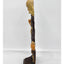 Vintage Ben Franklin Cast Iron Doorstop Holding Cane Hugging Girl Heavy 14" Tall