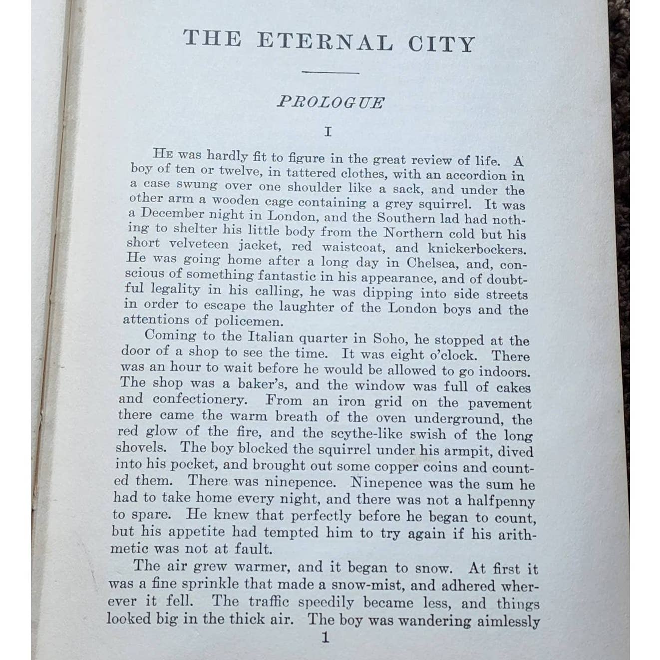 The Eternal City By Hall Caine, Popular Theatre Edition, Antiquarian Book 1905