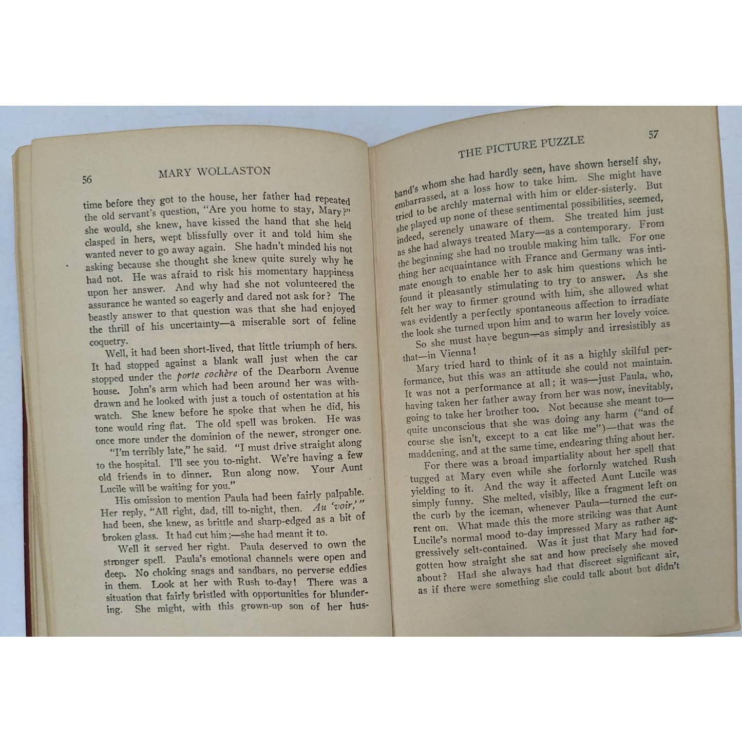 Mary Wollaston By Henry Kitchell Webster Antiquarian Vintage Novel 1920