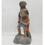 Vintage Teissedre Native American Figurine Holding Shield Made in USA 17" Tall