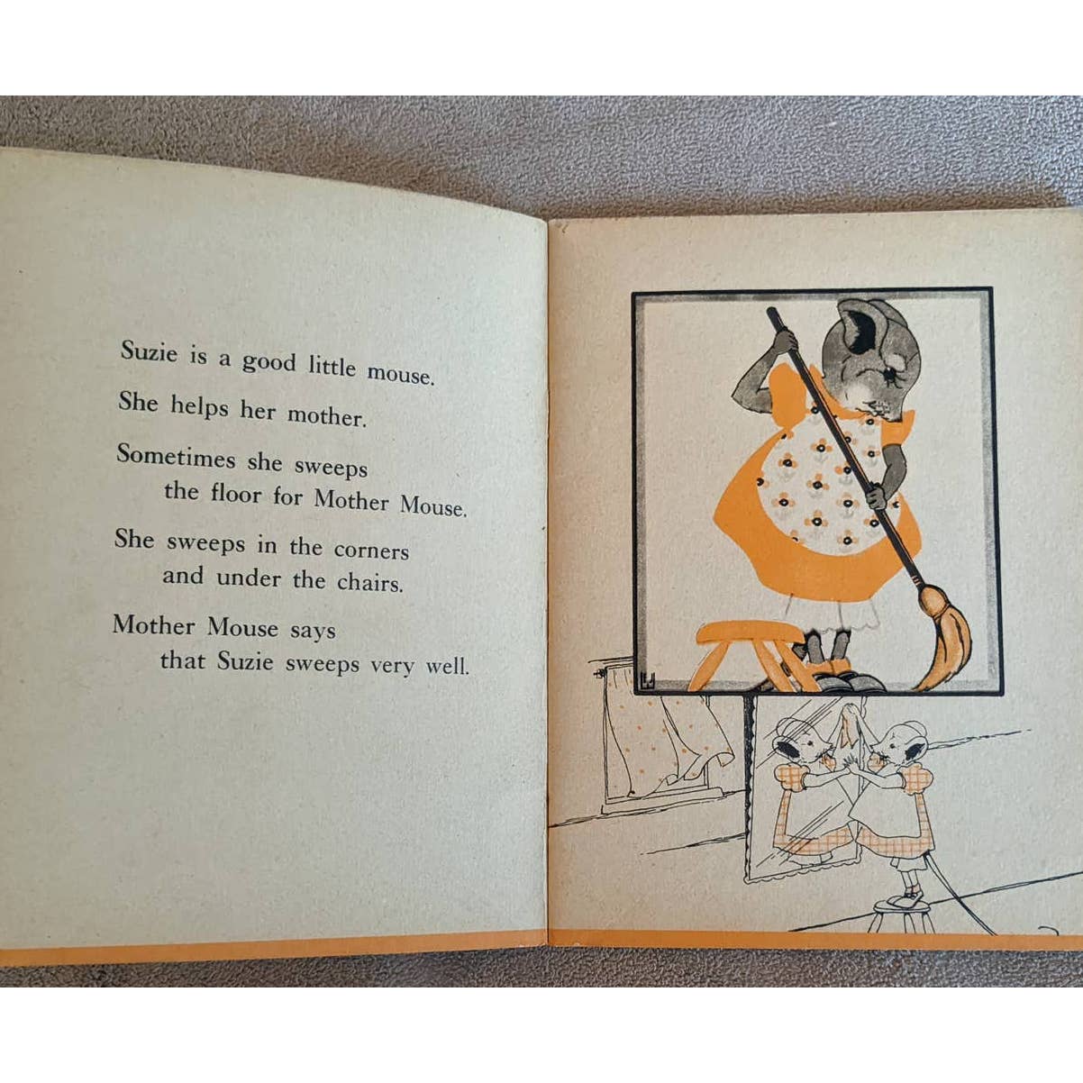 Vintage 1934 Suzie A Shy Little Mouse By Ruth W. Wittner Childrens Bedtime