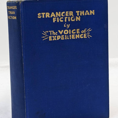 Stranger Than Fiction By The Voice Of Experience Vintage Novel 1934