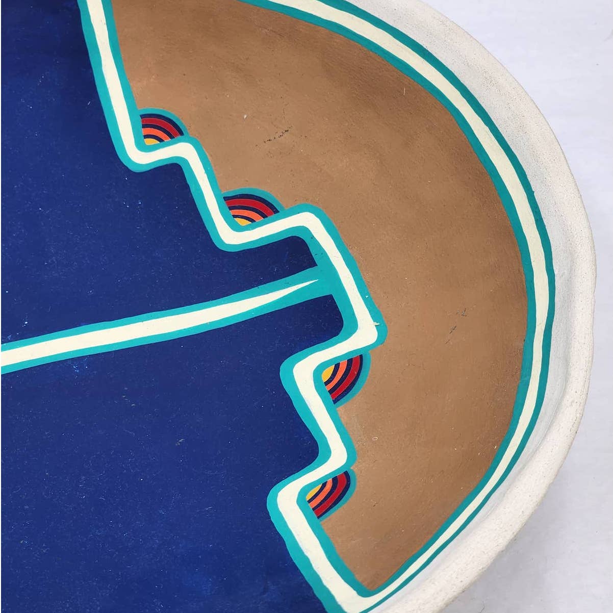Laura Fragua Jemez Pueblo NM 1991 Native American Southwest Style Pottery Bowl