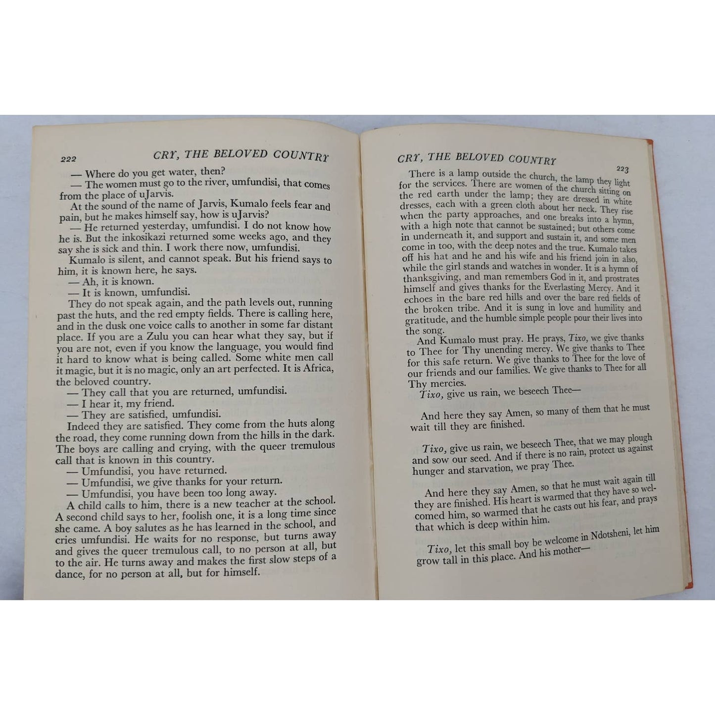 Cry The Beloved Country By Alan Paton Modern Standard Vintage Novel 1950