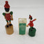 VTG Pinocchio Lot of 3 W/2 Wooden Pinocchio Collapsible Push Thumb and Ornament