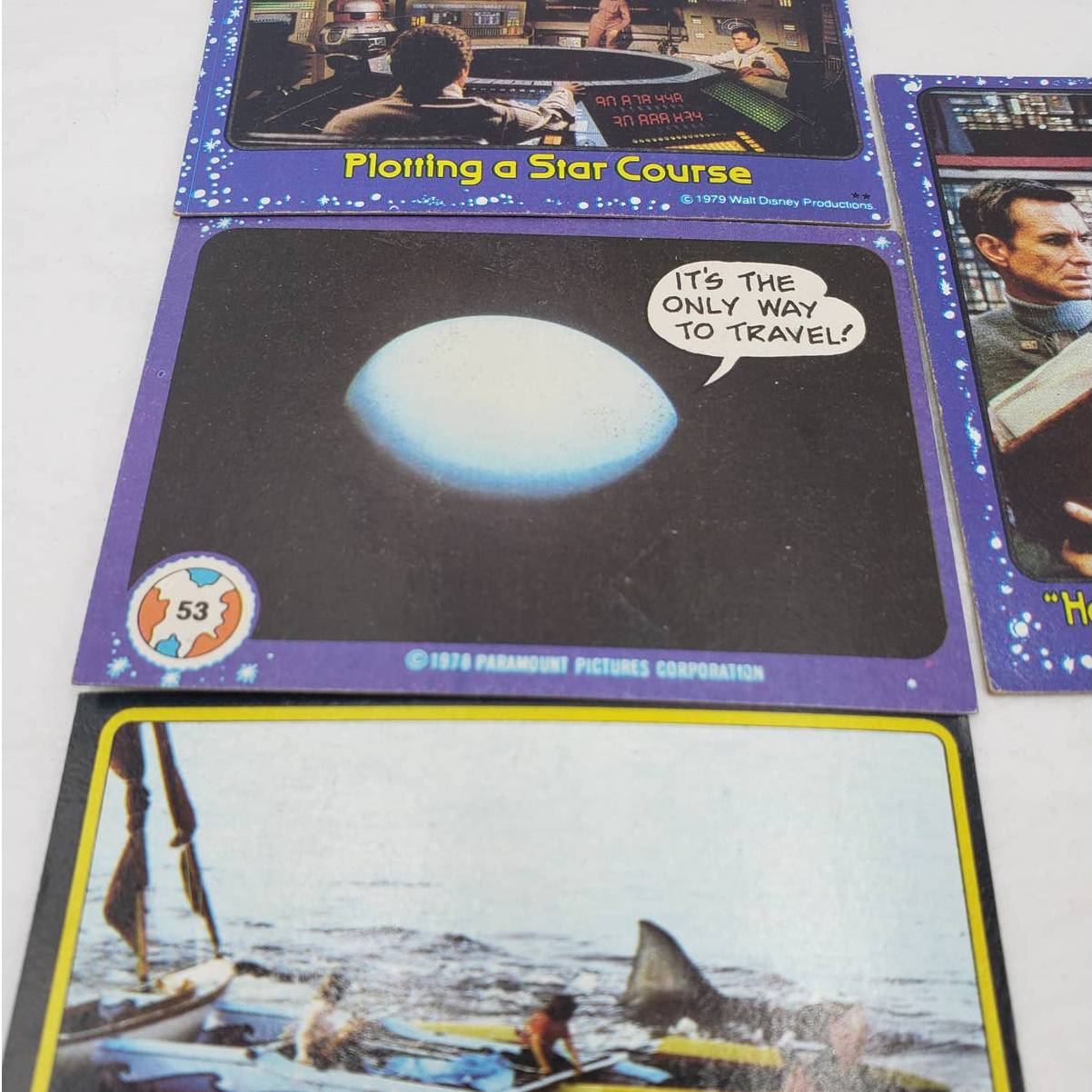 Vintage Walt Disney Trading Cards 1978-1979 Jaws 2, Mork Mindy,  Black Hole