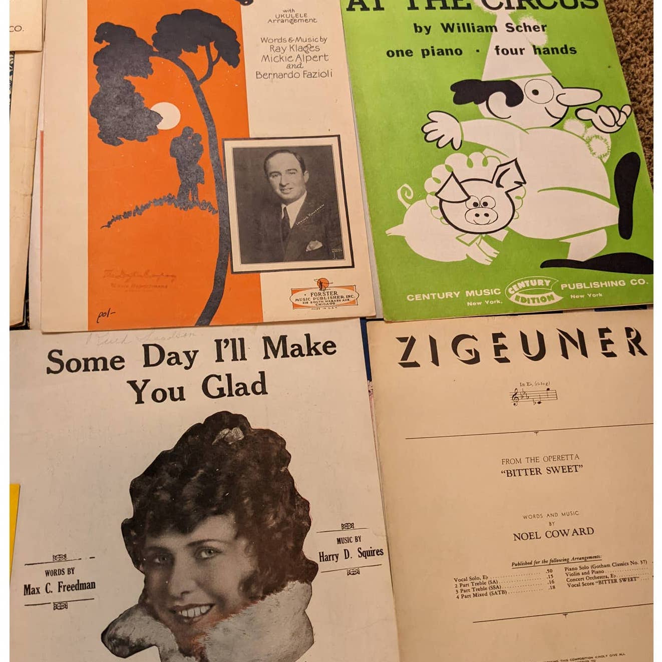 Vintage Sheet Music Lot 15+ 1920s-1960s Man of La Mancha, Art Graphics