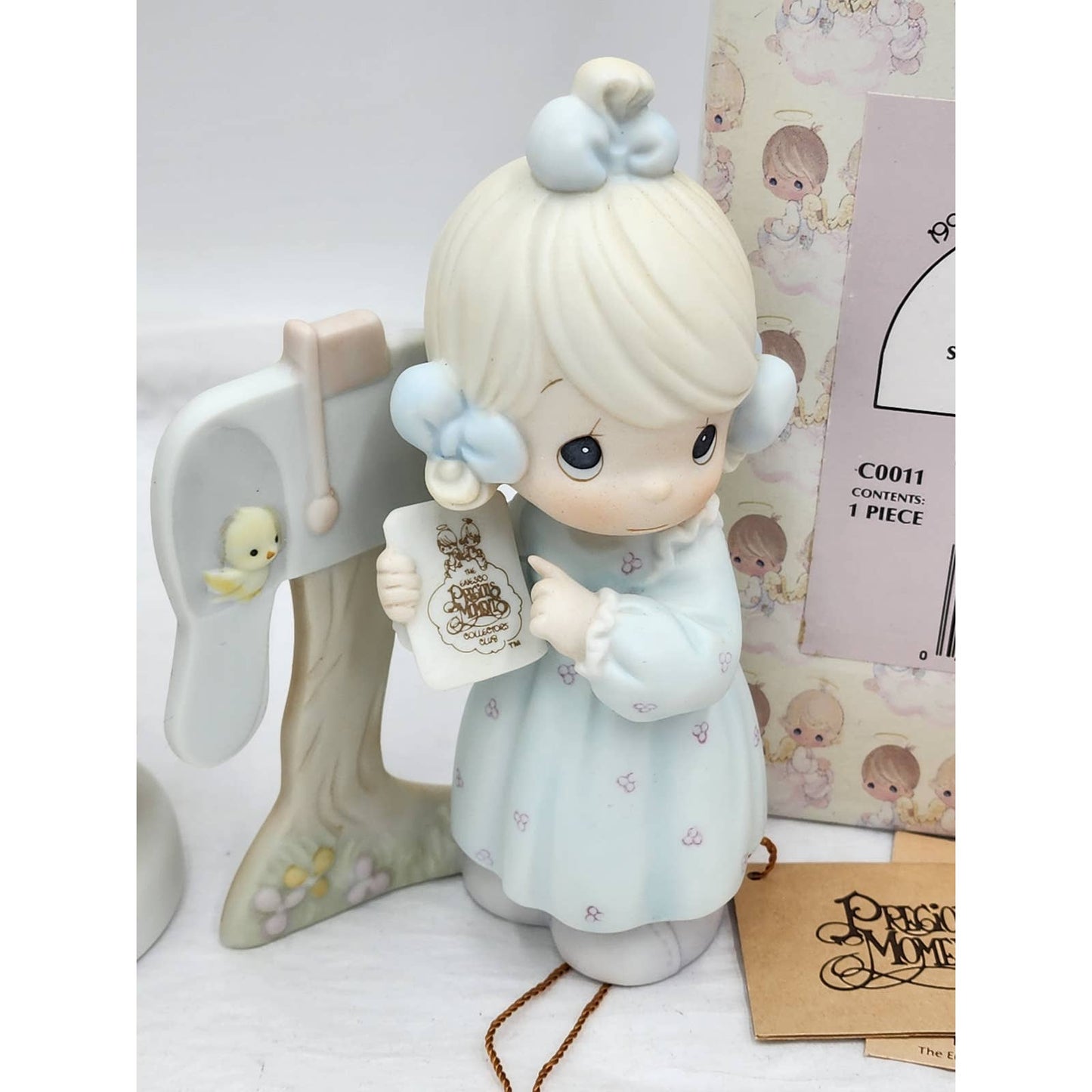 Precious Moments Fan Special 1990 Sharing The Good News Together 1991 Box & Tags