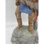 Vintage Teissedre Native American Figurine Holding Shield Made in USA 17" Tall