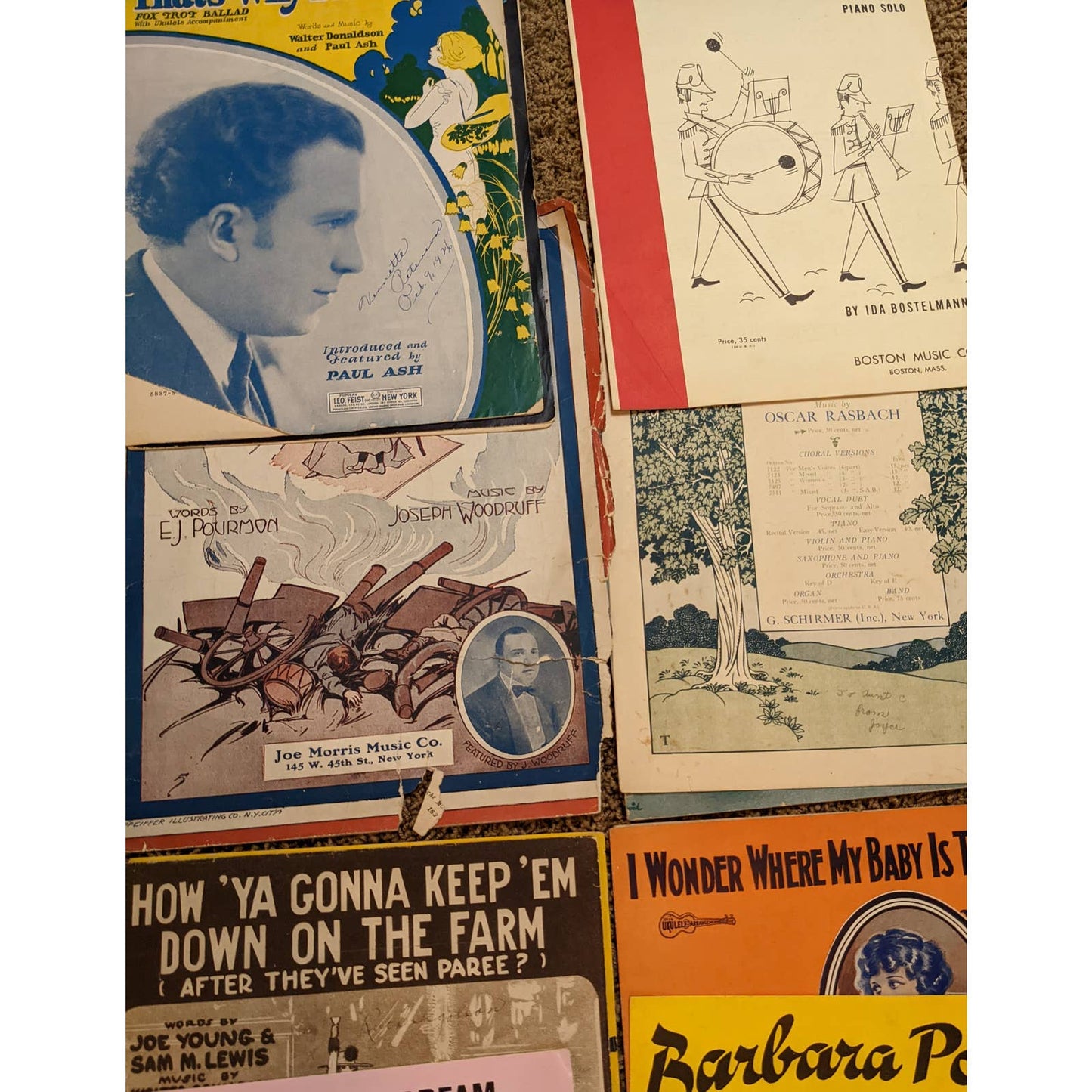Vintage Sheet Music Lot 15+ 1920s-1960s Man of La Mancha, Art Graphics