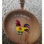 Japanese Rooster Snack Wooden Kitchen Wall Art Decorative 10"
