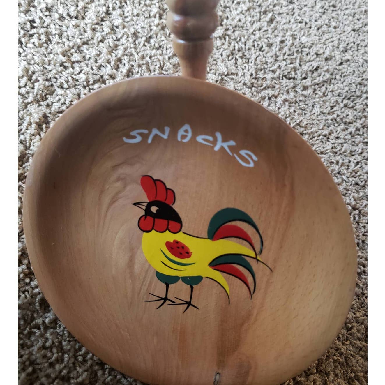 Japanese Rooster Snack Wooden Kitchen Wall Art Decorative 10"