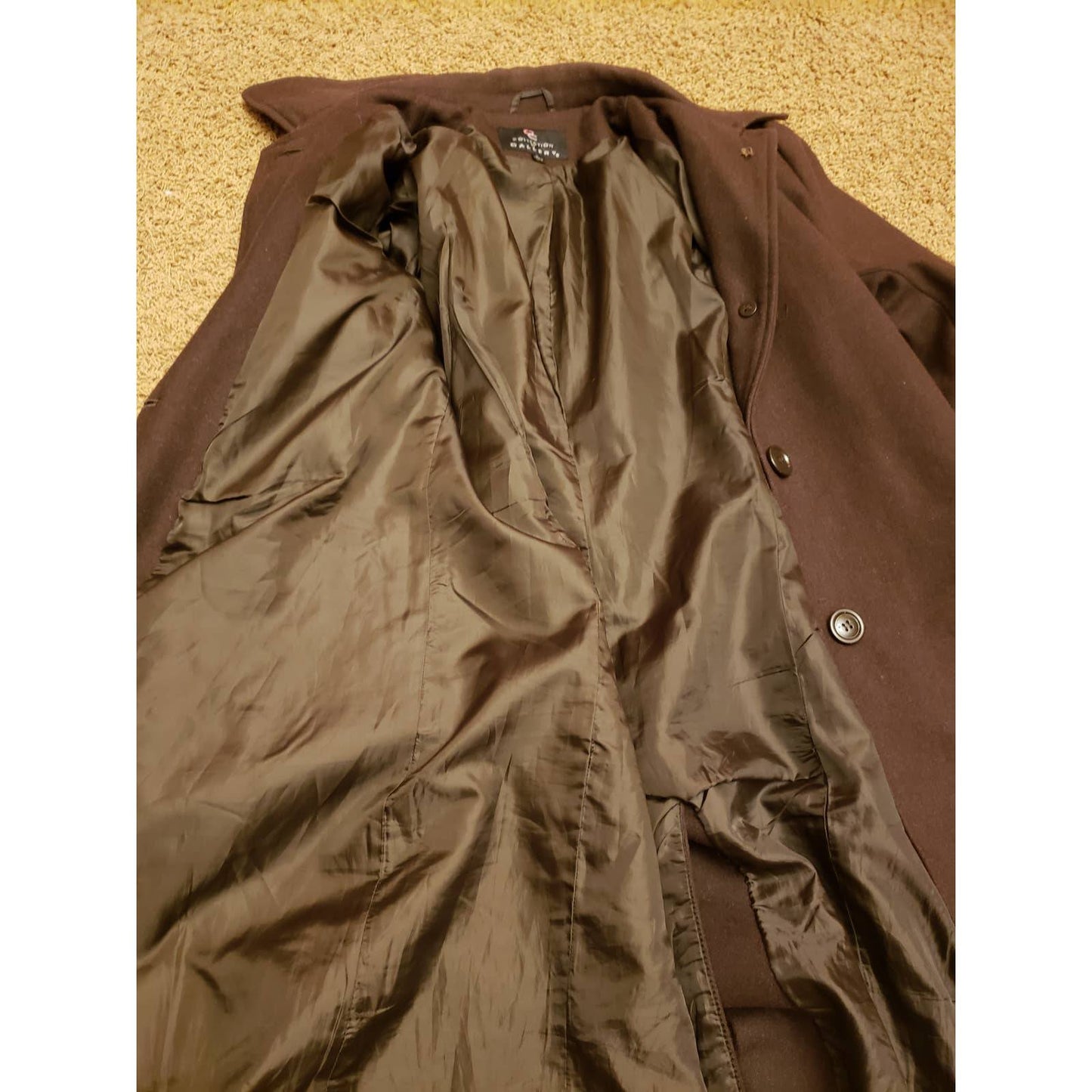 Vintage Womens Collection by Gallery Double Coat Size Large