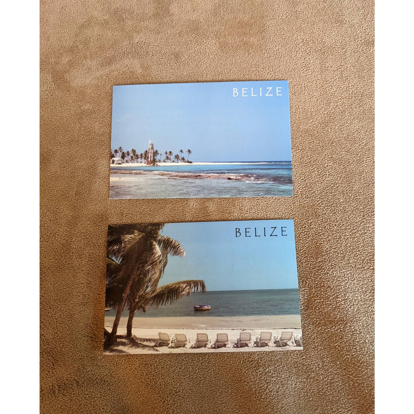 Vintage Belize Postcard Lot Sun Beach Resort Water Caye Lighthouse