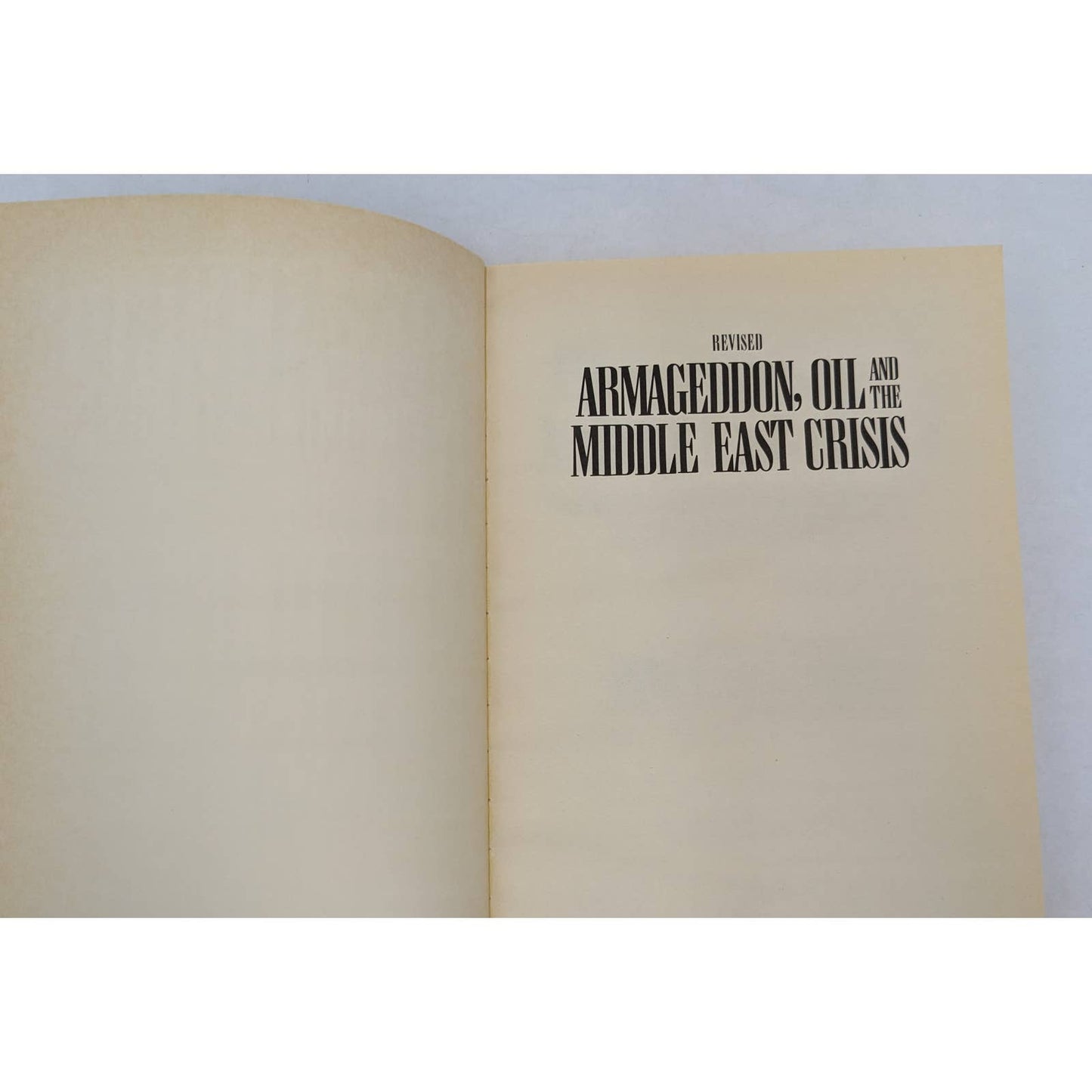 Armageddon, Oil, Middle East Crisis By John F. Walvoord Bible Prophecy Paperback