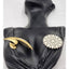 Vintage Trifari Set of 2 Gold Tone Crown And Silver Tone Snowflake Pin Brooch