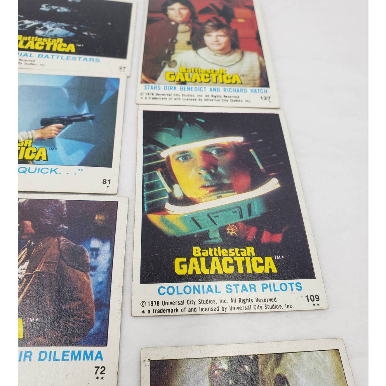 1978 Topps Battlestar Galactica Trading Cards Lot of 14 Vintage