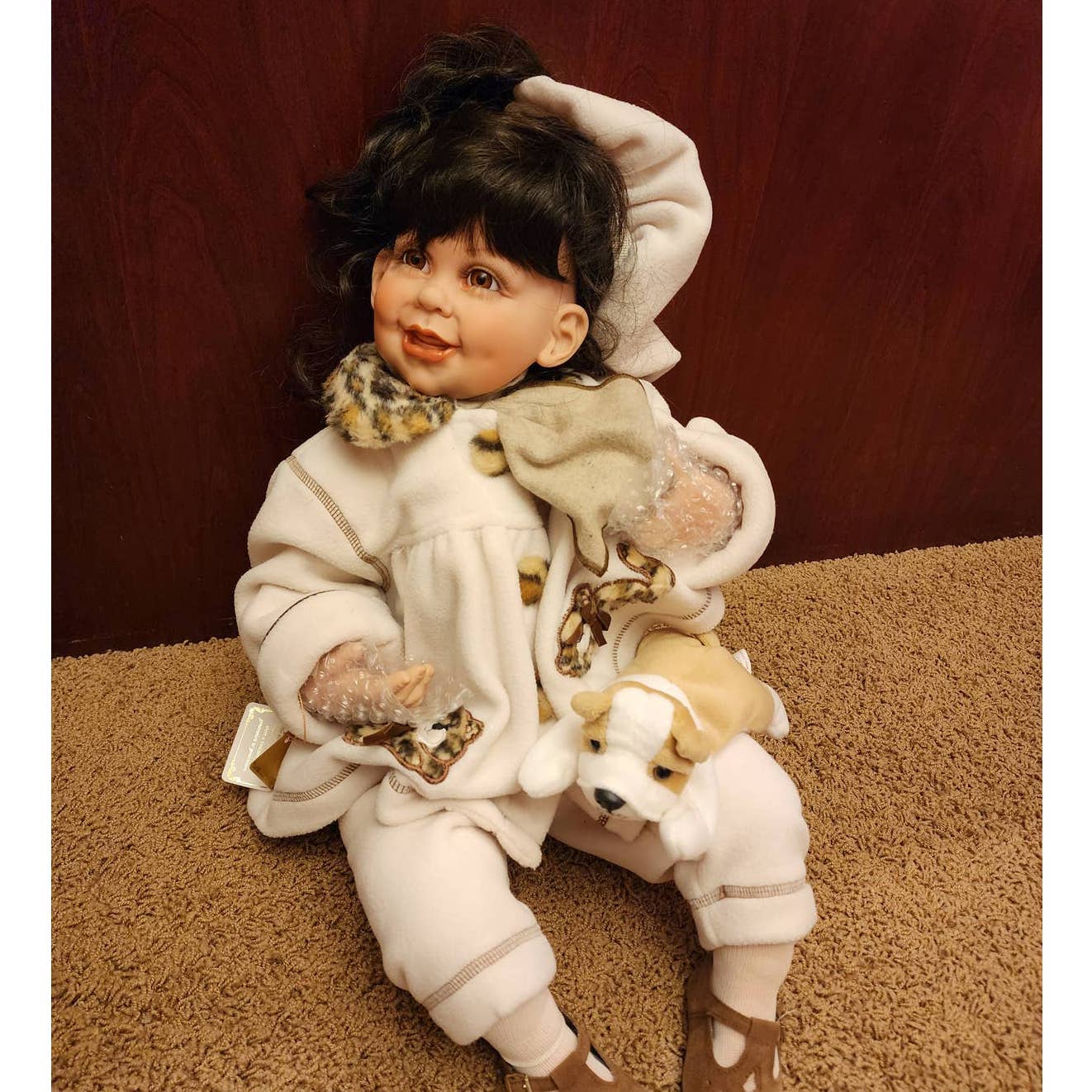 Fayzah Spanos Dolls Bean Bag Zoo 1999 Limited Edition 439/500 W/Tags COA And Box