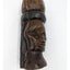 Vintage Jamaica Wooden Carved Bust Figurine Pair Female And Bearded Male 9" Tall