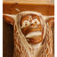 Monkey Vintage Side Table Book End Table Carved Wood Large Planter Spain 20"