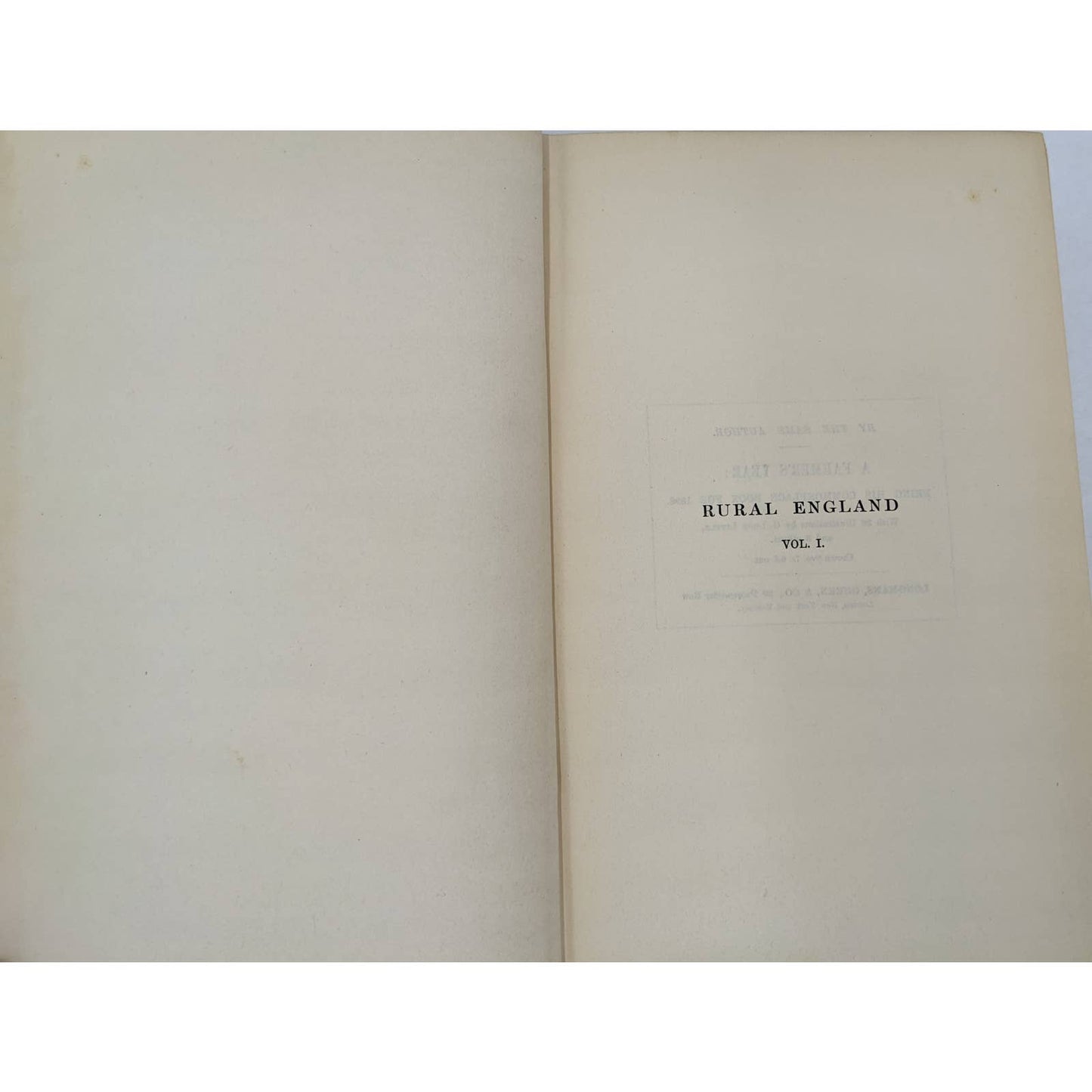 Rural England Volume 1 By H. Rider Haggard Antiquarian Agricultural 1902