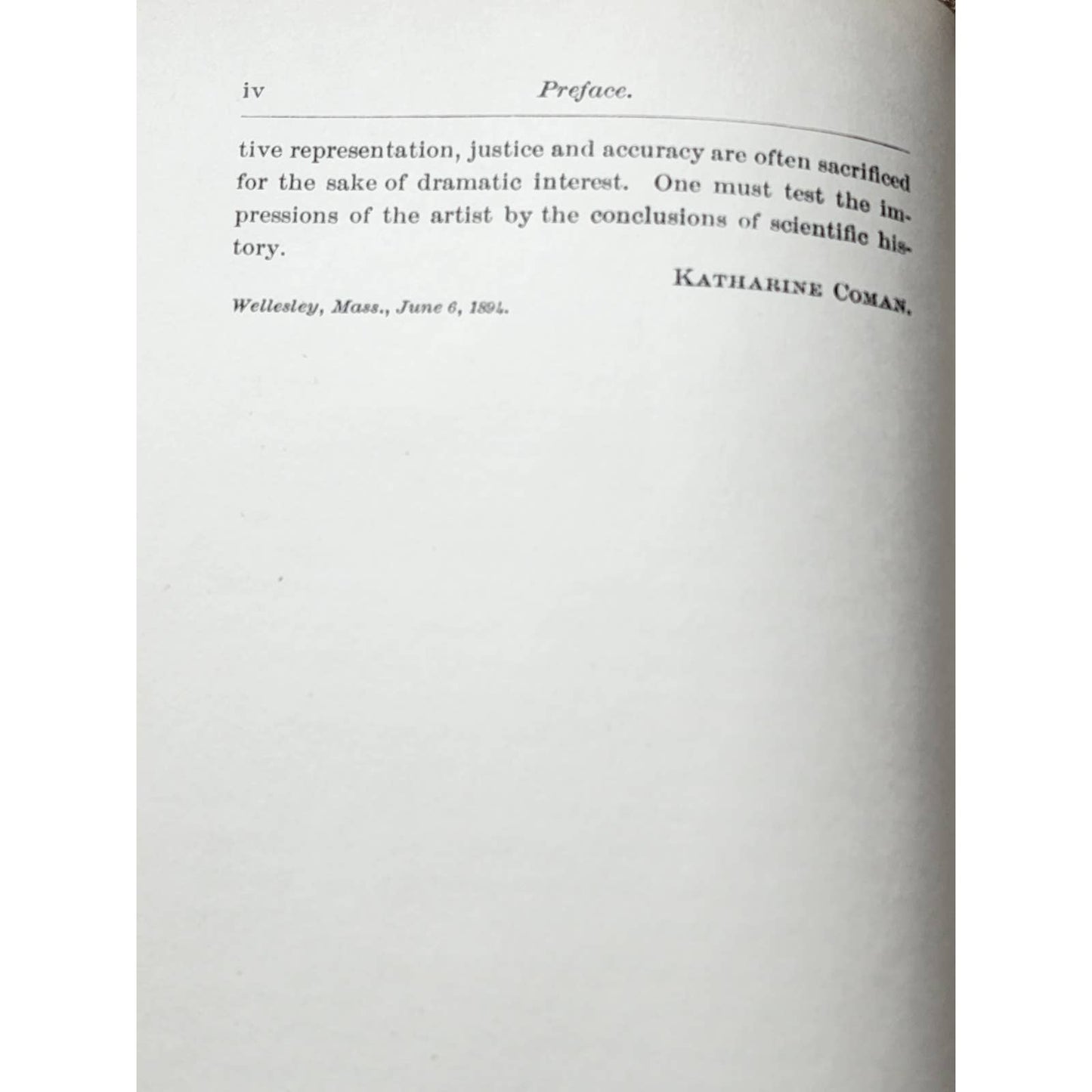The Growth Of The English Nation By Katherine Coman, Antiquarian 1894
