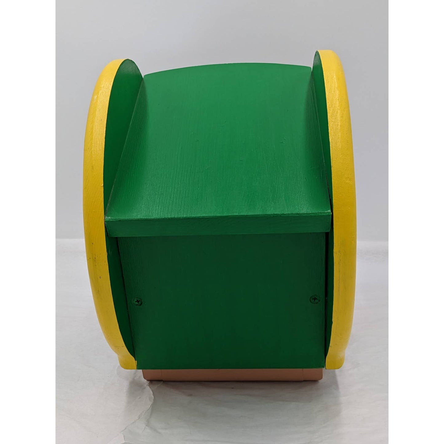 Football Player In Helmet Decoration Wooden Green Yellow Bird Feeder Piggy Bank