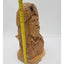 Vintage Wood Carved Trapper Man Bearded Bust Sculpture Wood Carving 13" Tall