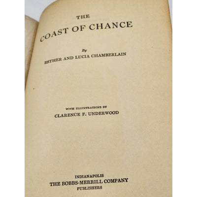 The Coast Of Chance By Esther & Lucia Chamberlain Antiquarian Vintage 1908
