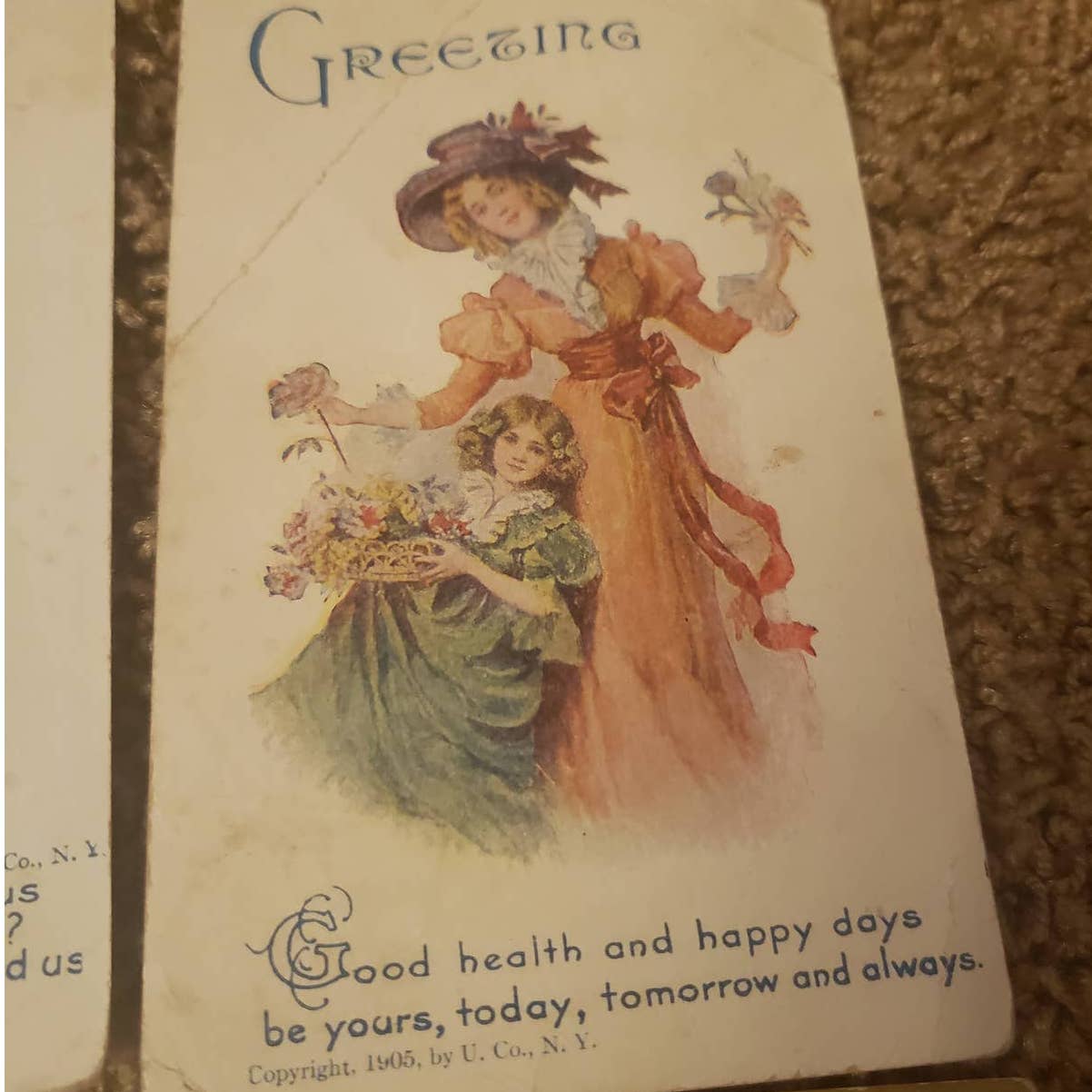 C1900-1915 Antique Postcard Lot Set Of 7 Graphics 1900s Womens Fashion