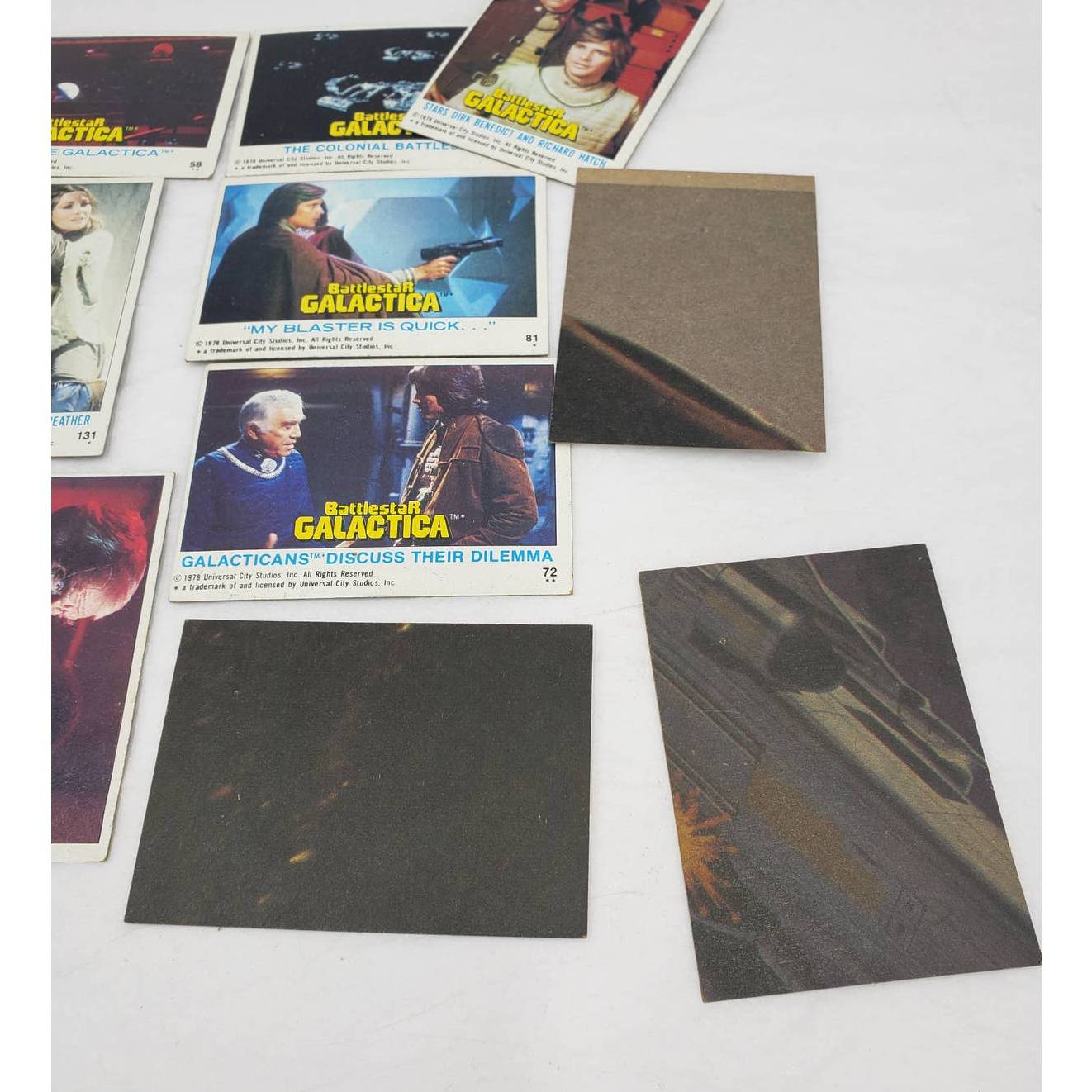 1978 Topps Battlestar Galactica Trading Cards Lot of 14 Vintage