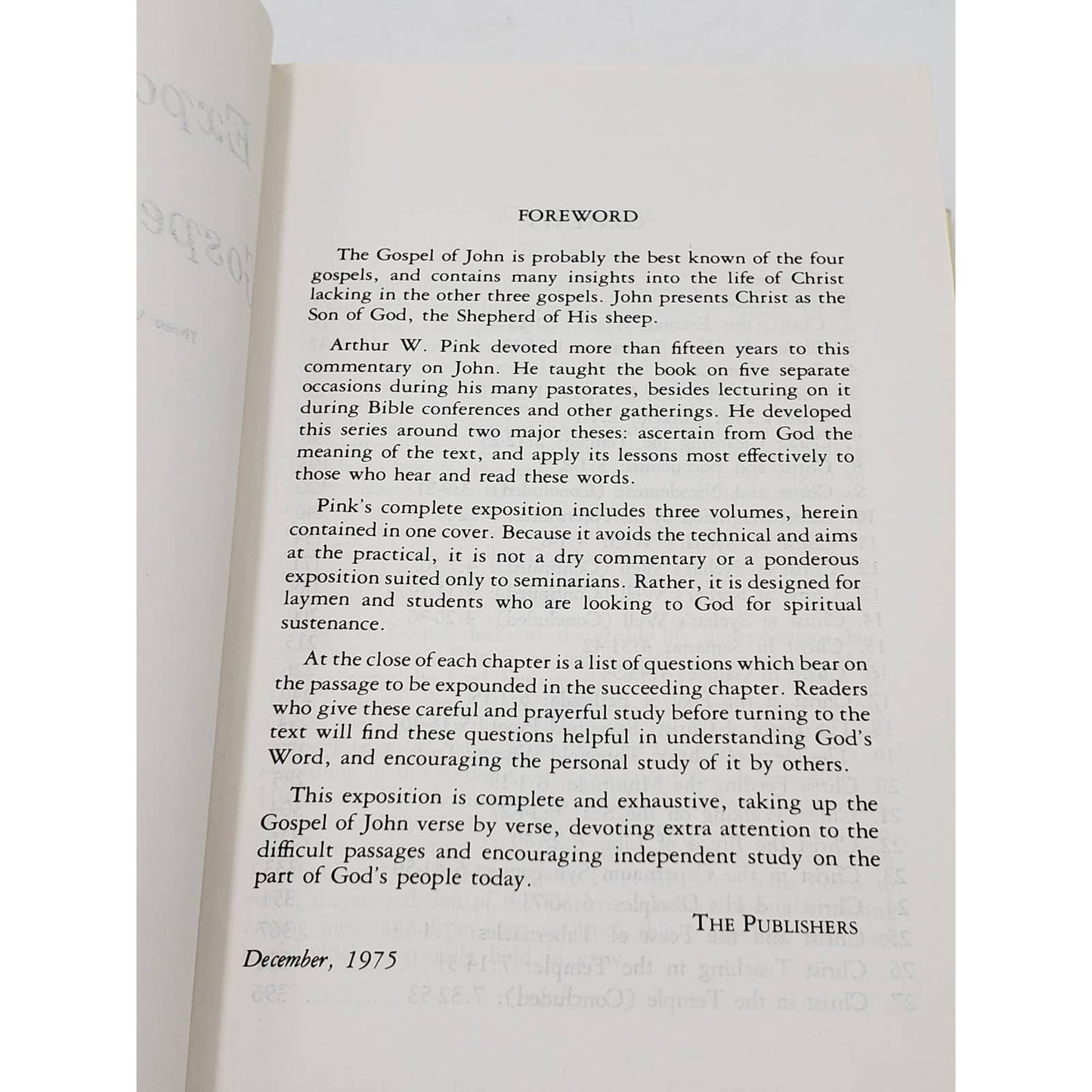 Exposition of the Gospel of John 3 Volumes Complete Unabridged by Arthur W. Pink