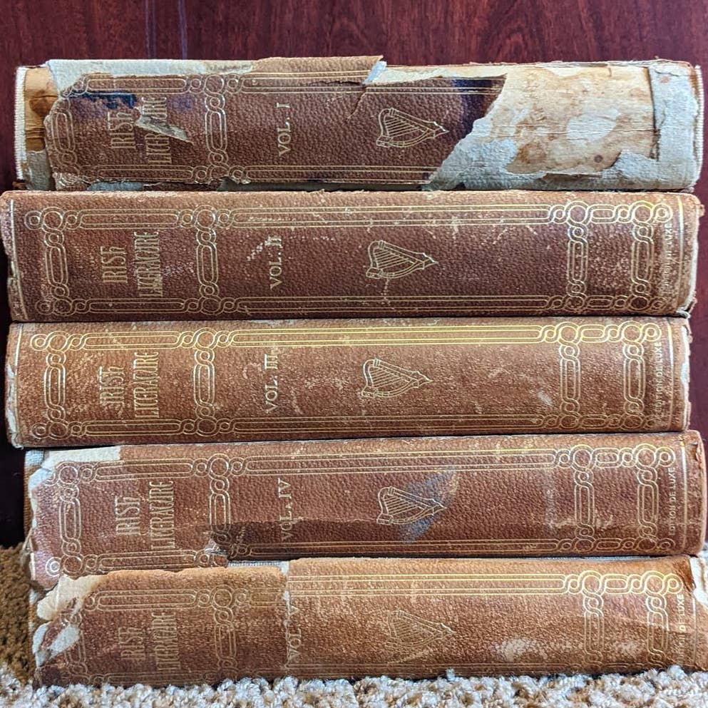 Antiquarian 1904 Irish Literature By Justin McCarthy Set of 5 Vol 1-10 Limited