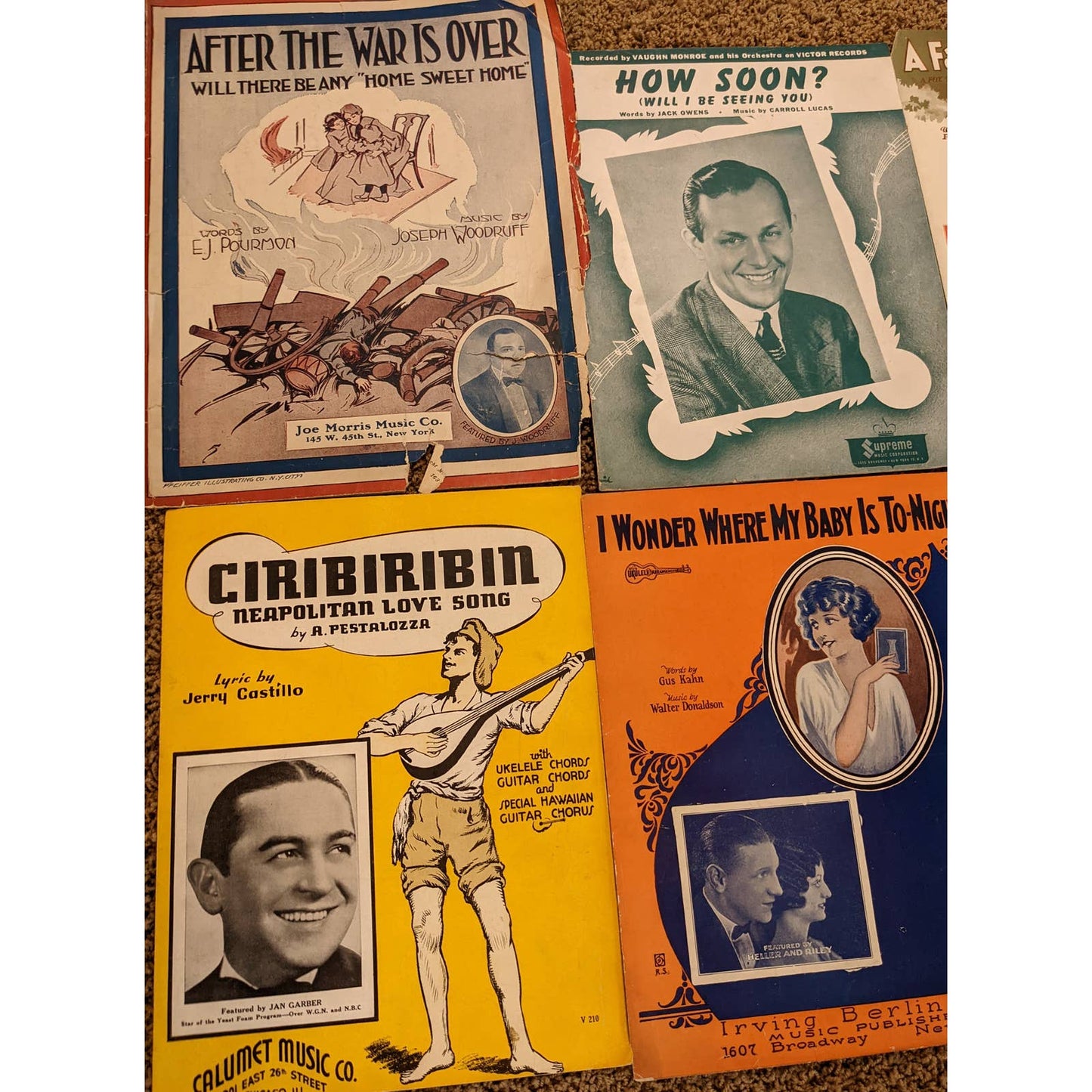 Vintage Sheet Music Lot 15+ 1920s-1960s Man of La Mancha, Art Graphics