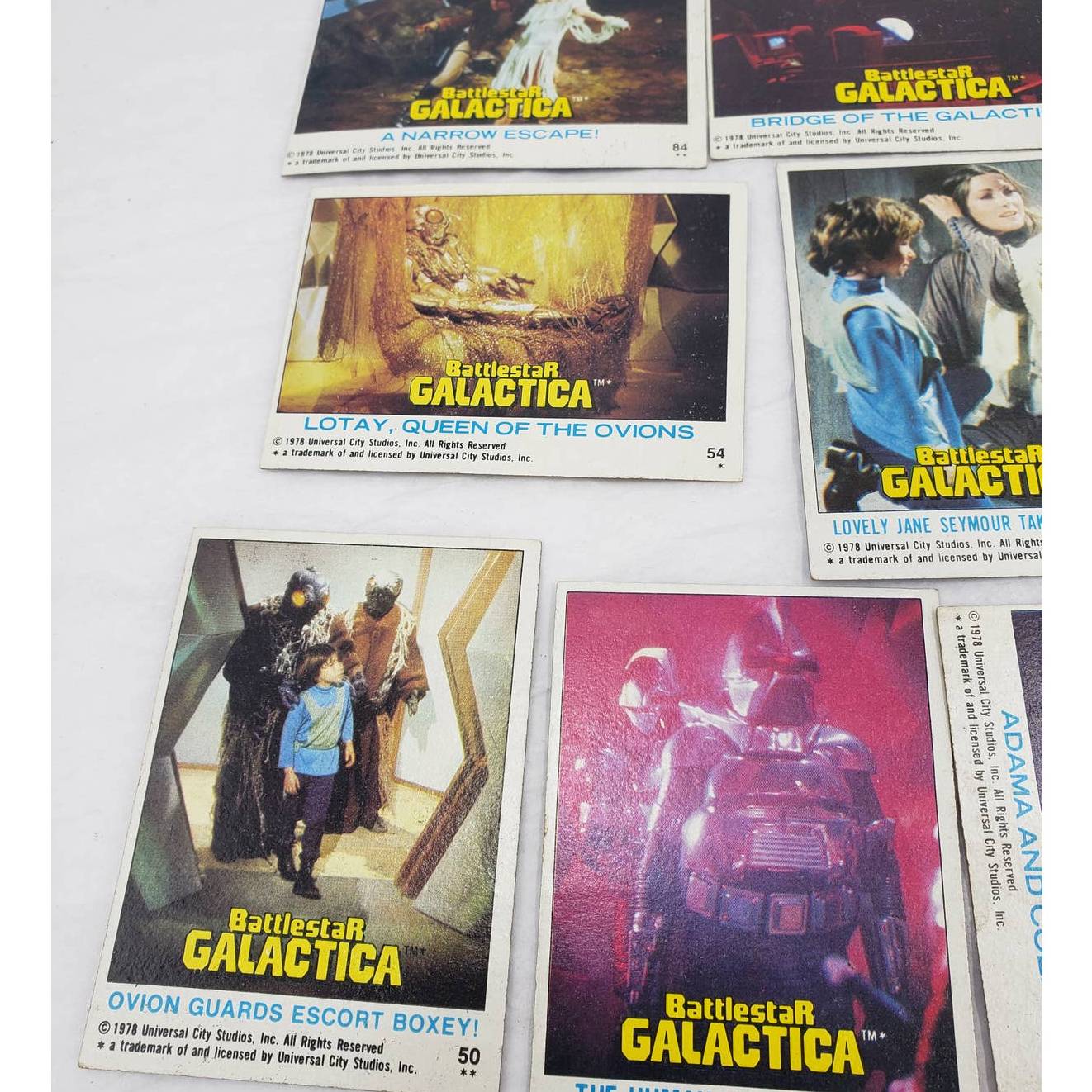 1978 Topps Battlestar Galactica Trading Cards Lot of 14 Vintage