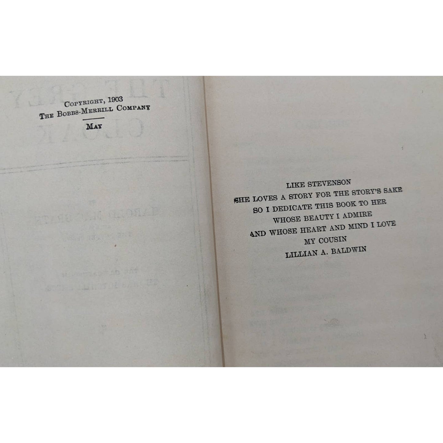 The Grey Cloak By Harold MacGrath Best Selling Author Antiquarian Novel 1903
