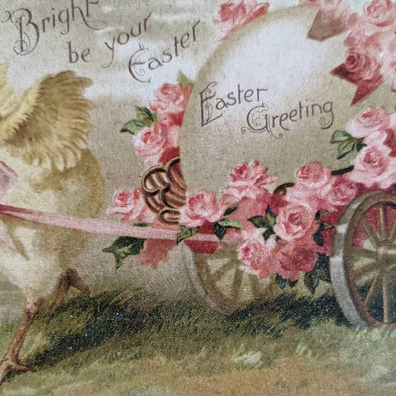 C1900s Easter Antique Postcard Set Of 5 Easter Greetings