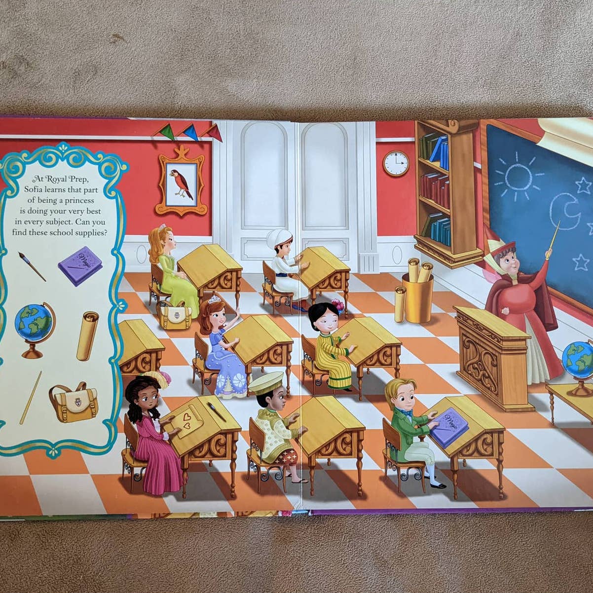 Disney Junior Sofia The First Look And Find Kids Toddler Book Practice counting