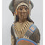 Vintage Teissedre Native American Figurine Holding Shield Made in USA 17" Tall