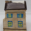 Vintage CIB Ceramic House Victorian Holiday Cookie Jars Canister Israel Set of 2