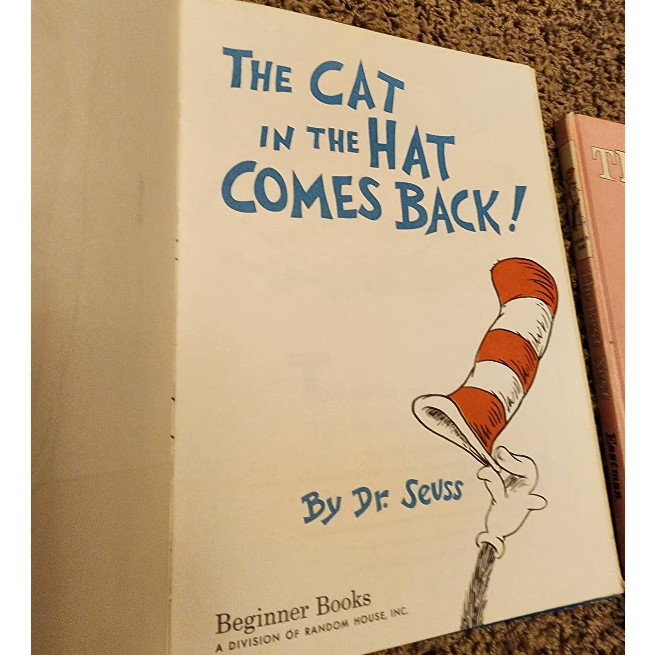 1958 Dr Seuss The Cat In The Hat Comes Back B-2 And 1968 The Best Nest B-51