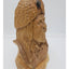 Vintage Wood Carved Trapper Man Bearded Bust Sculpture Wood Carving 13" Tall