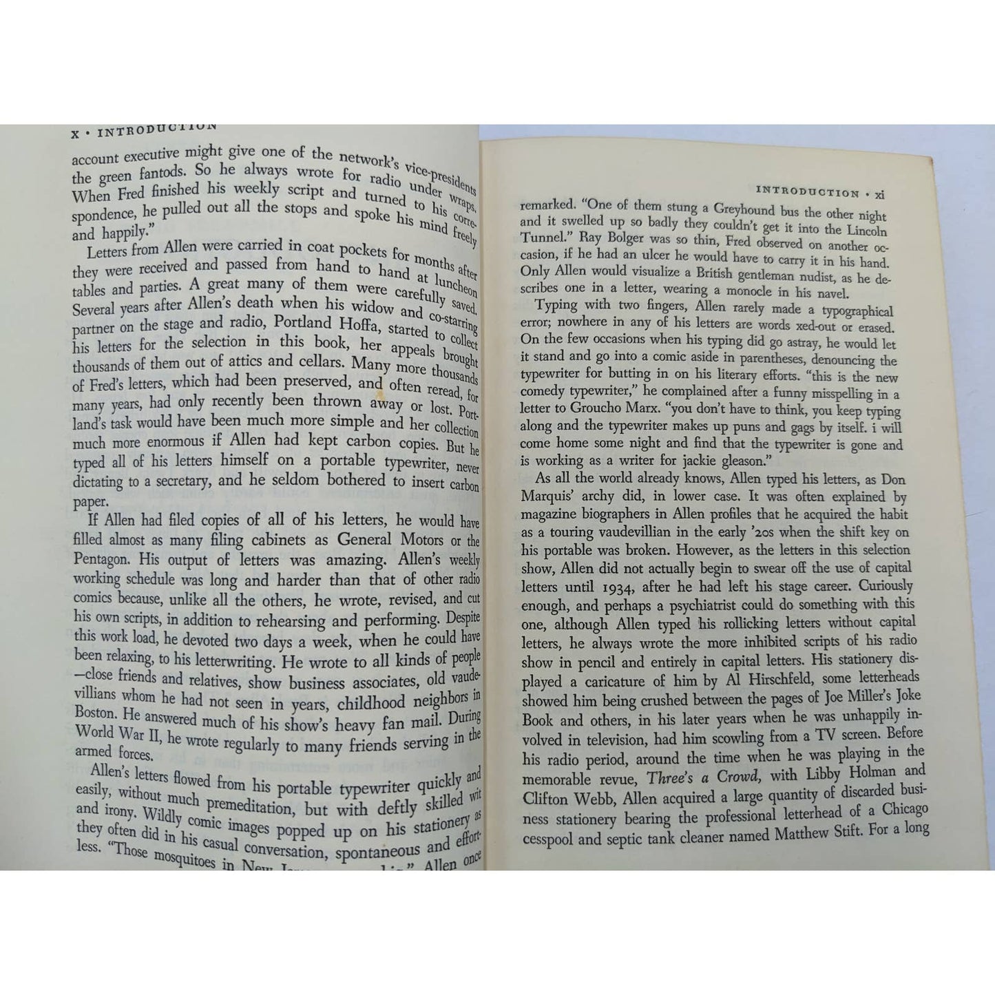 Fred Allens Letters Edited By Joe McCarthy First Edition Vintage 1965