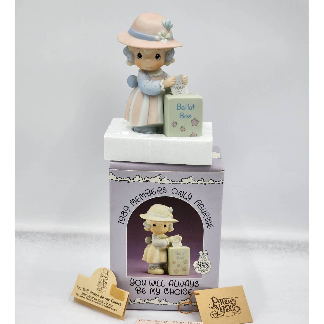 Precious Moments You Will Always Be My Choice Ballet Box Vintage 1989 W/Box Tags