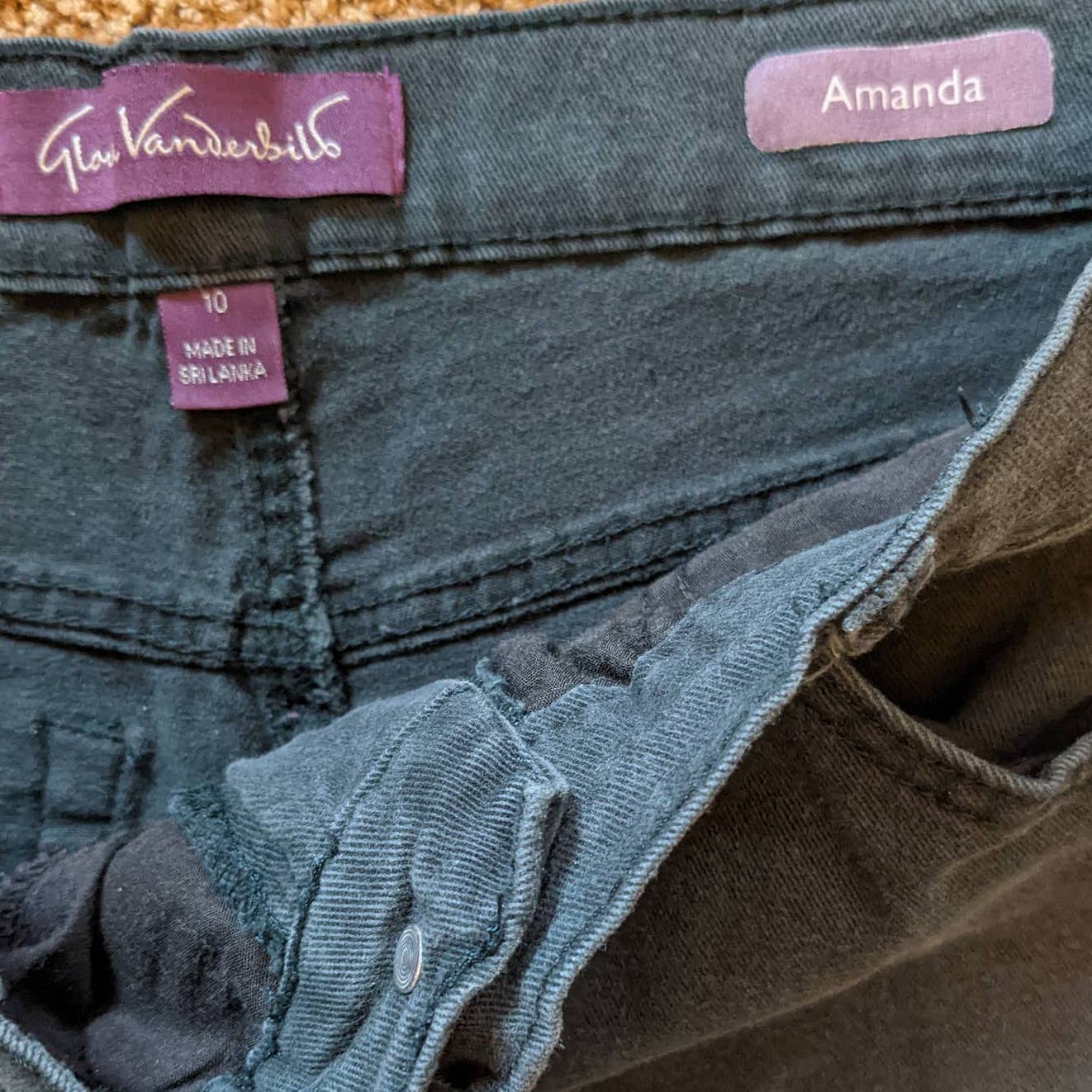 Gloria Vanderbilt Amanda Womens Jeans Size 10