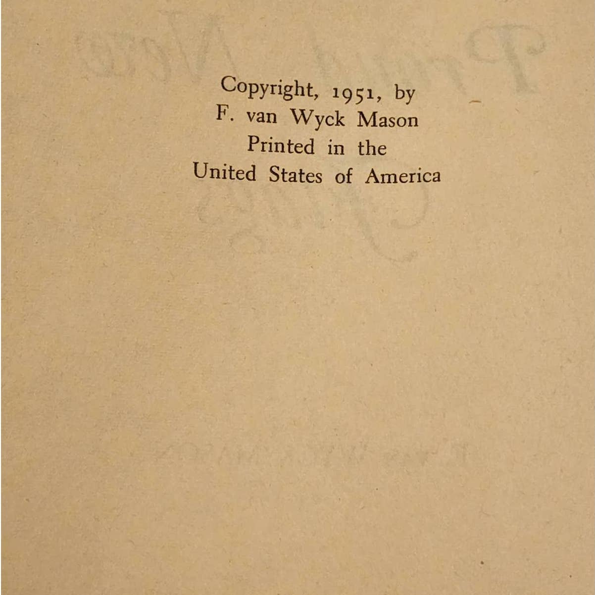 Proud New Flags by F. Van Wyck Mason, Historical Romance Civil War, 1st Ed 1951