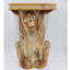 Monkey Vintage Side Table Book End Table Carved Wood Large Planter Spain 20"