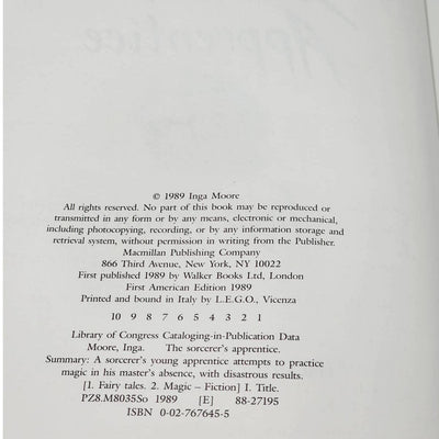 The Sorcerers Apprentice By Inga Moore Vintage Childrens Book Fairy Tales 1989