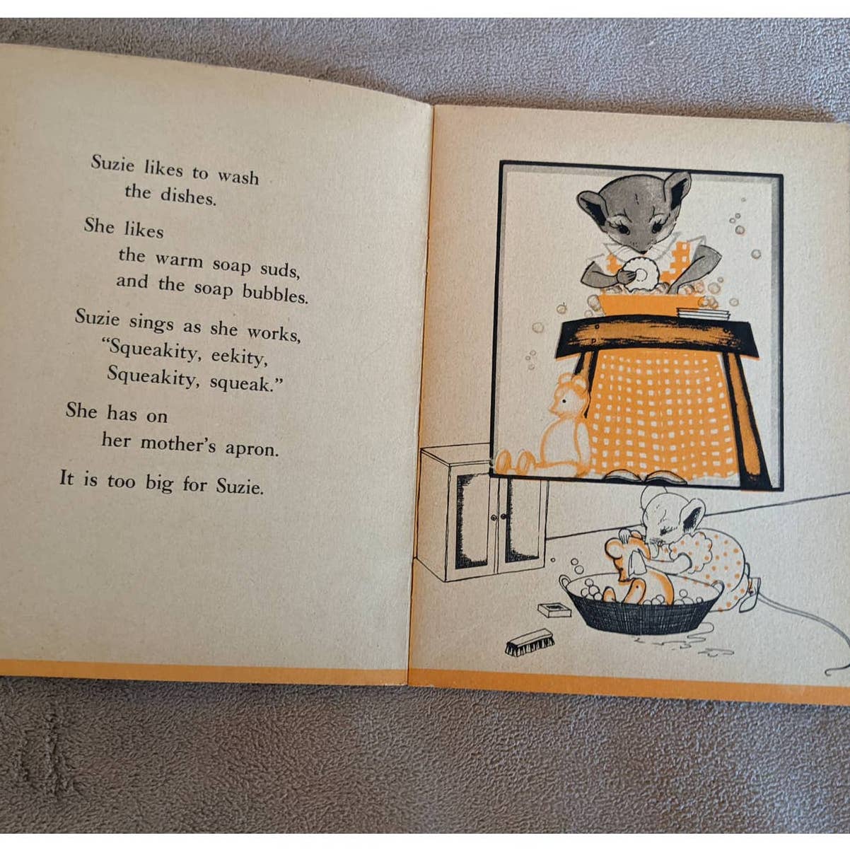 Vintage 1934 Suzie A Shy Little Mouse By Ruth W. Wittner Childrens Bedtime
