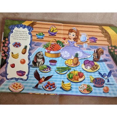 Disney Junior Sofia The First Look And Find Kids Toddler Book Practice counting